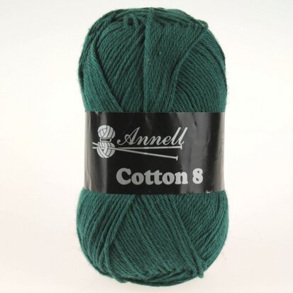 COTTON 8 - 45 DONKERGROEN