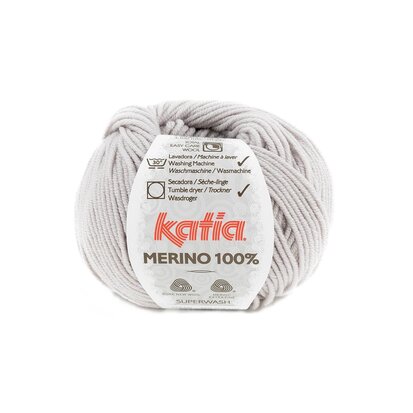 Merino 100 % - 86 Parelmoer-lichtgrijs