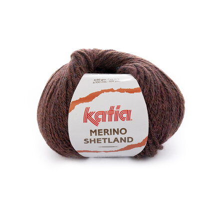 Merino Shetland 100 Bruin-veelkleurig