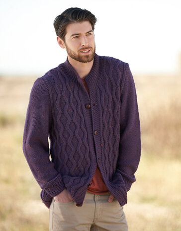 Merino Tweed 316 Aubergine