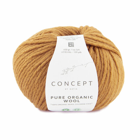 PURE ORGANIC WOOL 53 MOSTERDGEEL