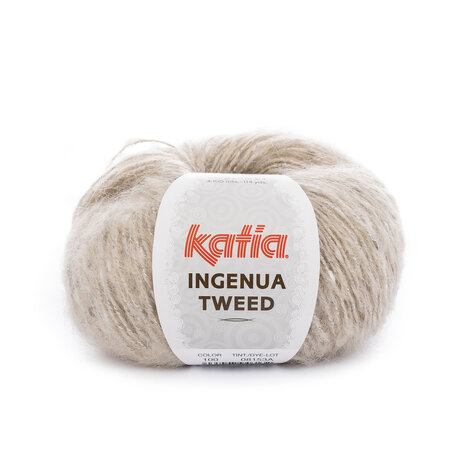 Ingenua Tweed 100 Wit-steengrijs-beige